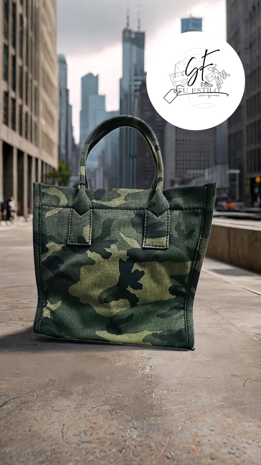 Bolso tote mediano de nailon - Camo Multi, verde militar Camo Multi MARC JACOBS