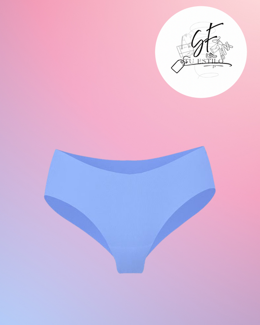 Panti cheeky invisible azul mujer