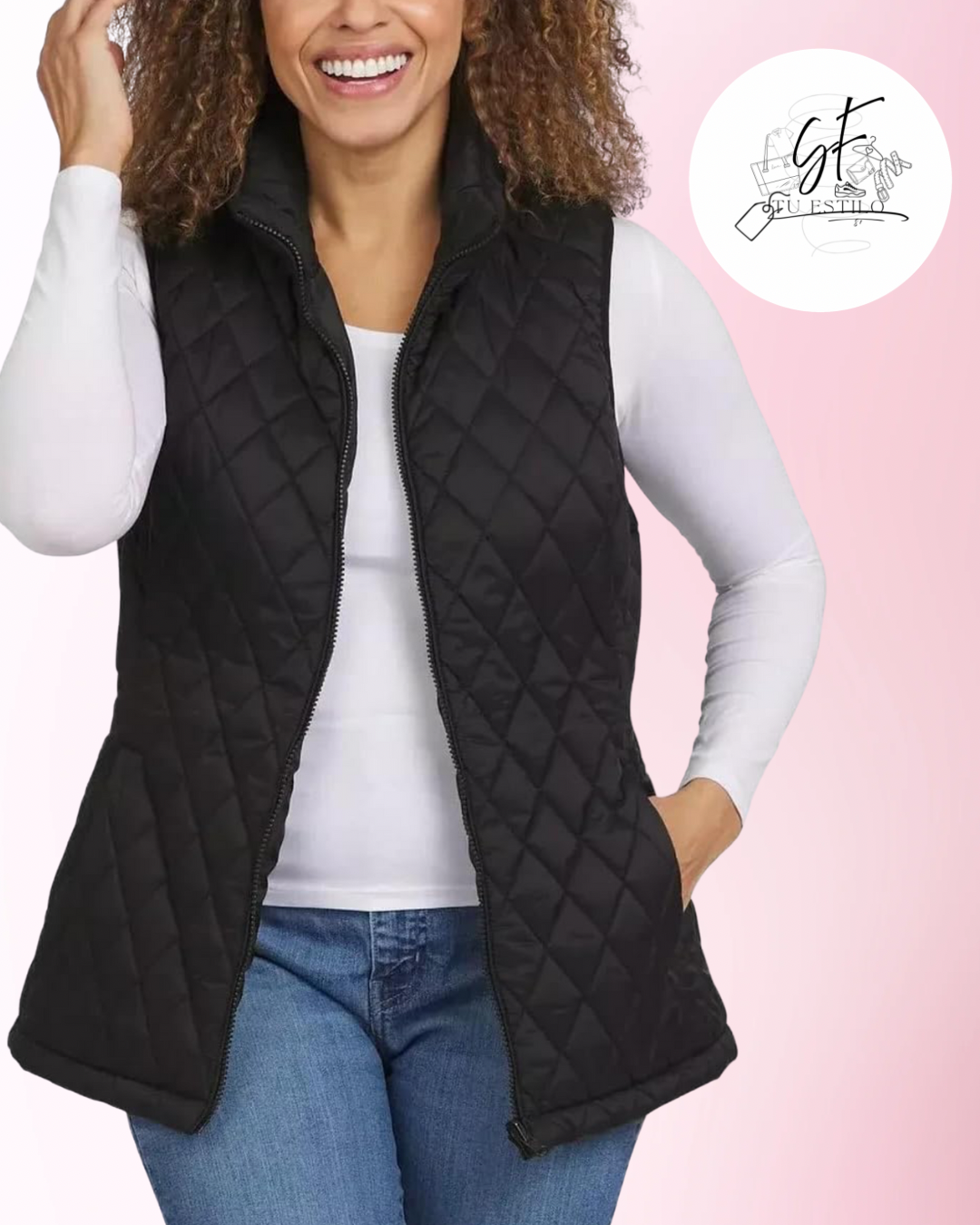 Chamarra 3 en 1 para mujer con chaleco acolchado extraíble Lands' End