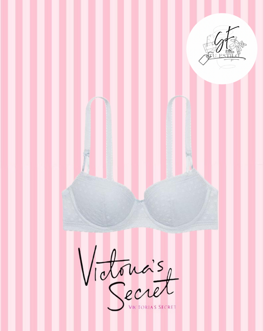 Bra Demi Ligeramente Forrado con Tirantes Brillantes