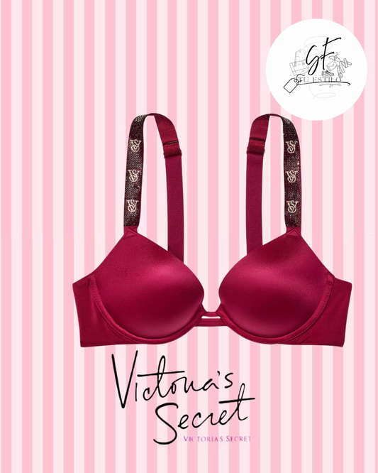 Bra Push-Up con Tirantes Brillantes