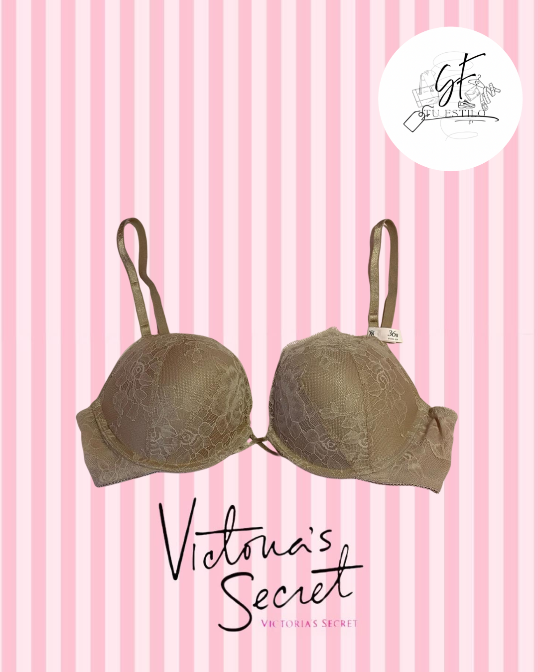 Brasier push up de encaje con rosas