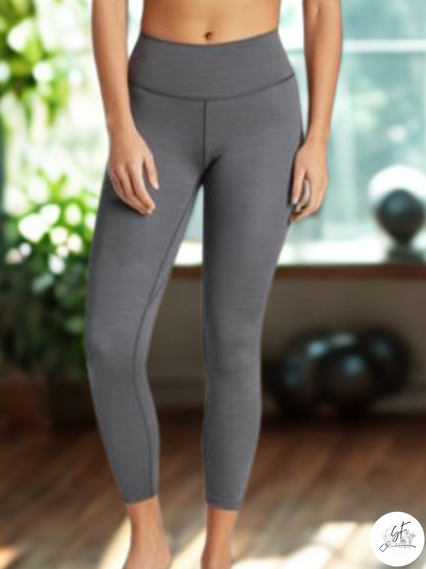 Leggins color gris para mujer