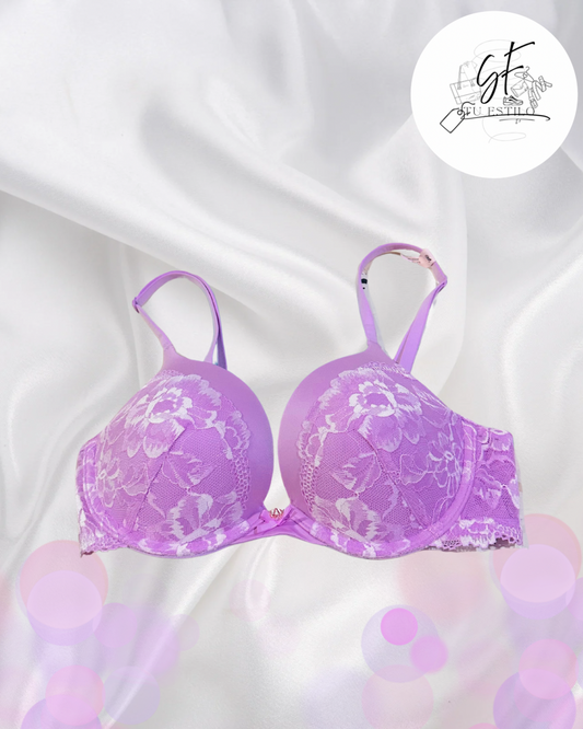Bra Balconette Sin Relleno con Bordados