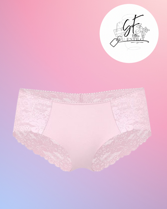 Panti estilo hiphugger invisible rosa mujer