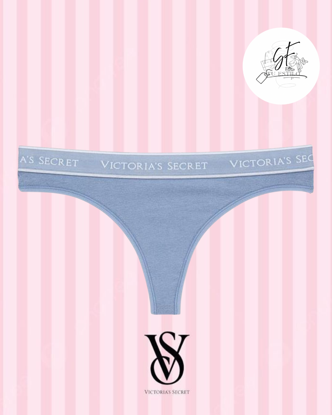Tanga de algodón con logo