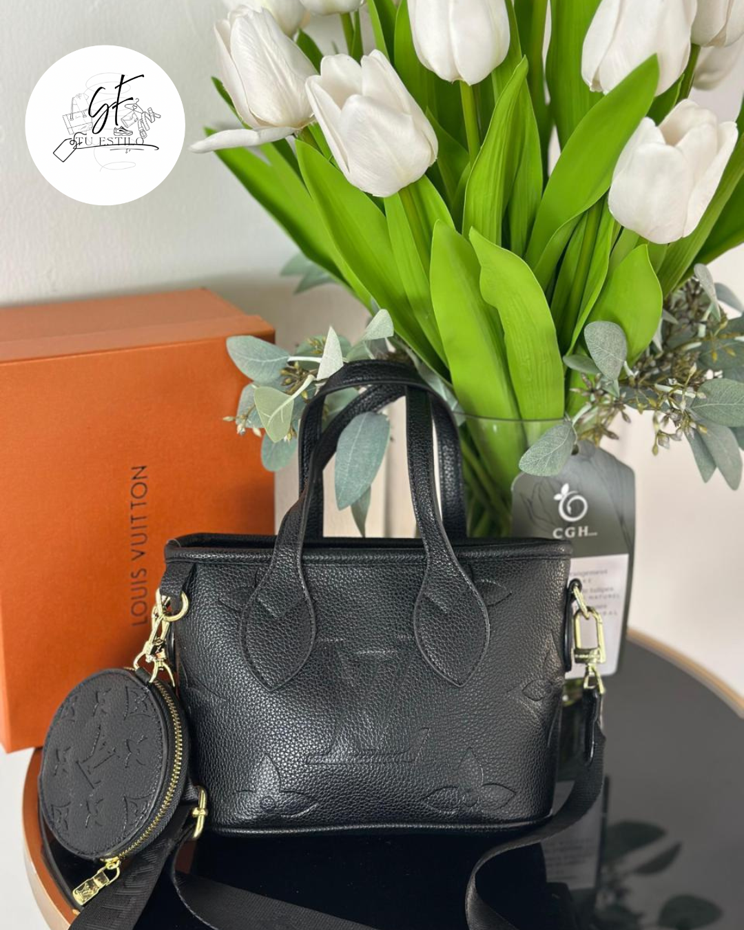 Bolsa negra mujer