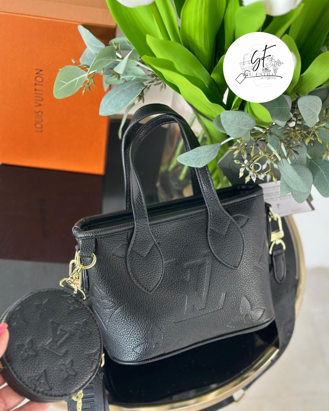 Bolsa negra mujer