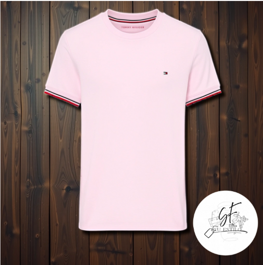 Camiseta de cuello redondo para hombre
