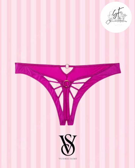 Tanga ajustable de encaje con icono Icon