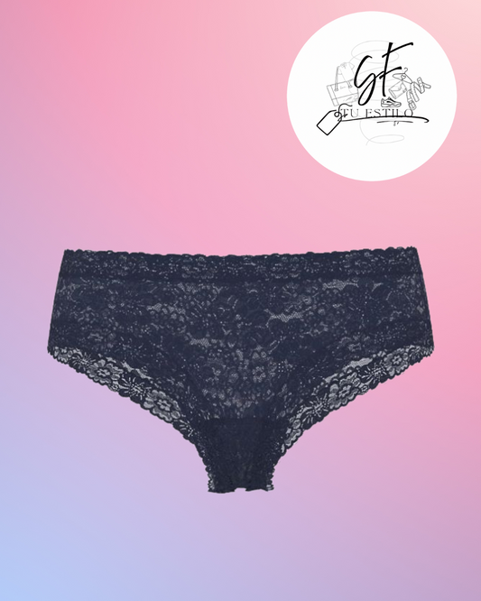 Panti cheeky azul mujer