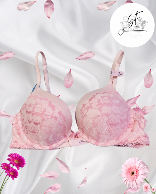 Bra Demi Escotado con Bordado Floral Ziggy Glam