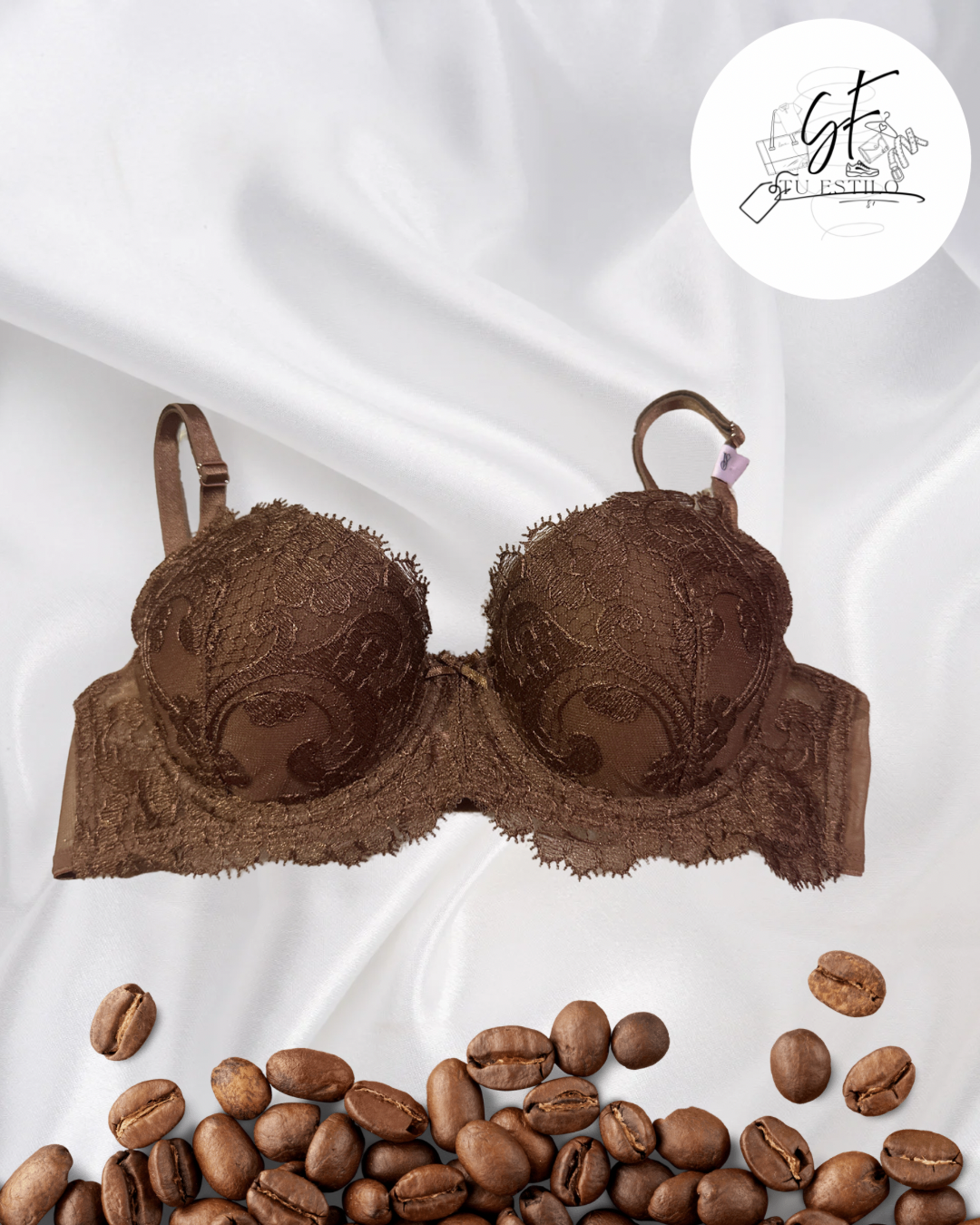Bra Balconette Wicked Sin Forro con Bordado Floral Boho