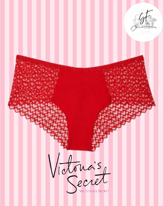 Tanga de encaje roja