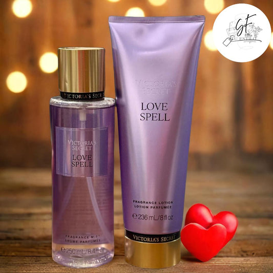 Set de crema y Body.  Love Spell