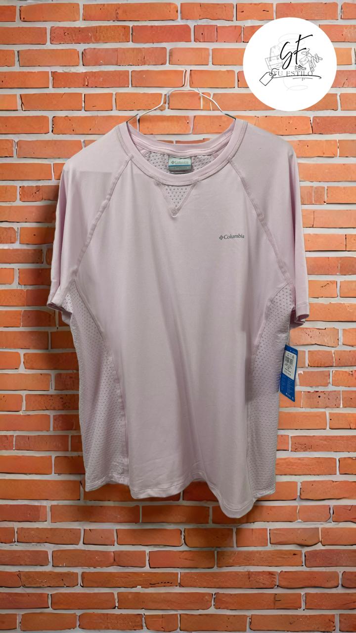 Playera de senderismo de manga corta dama