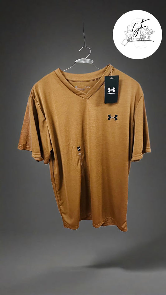 Playera Entrenamiento Abc Camo Boxed Hombre Cafe