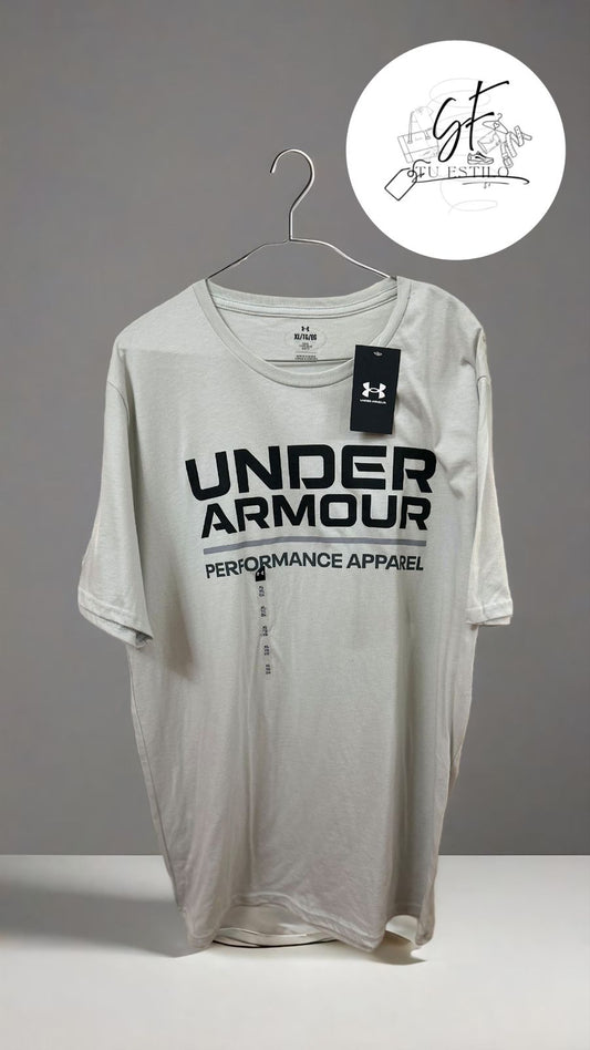Playera para hombre Stacked Logo Fill gris