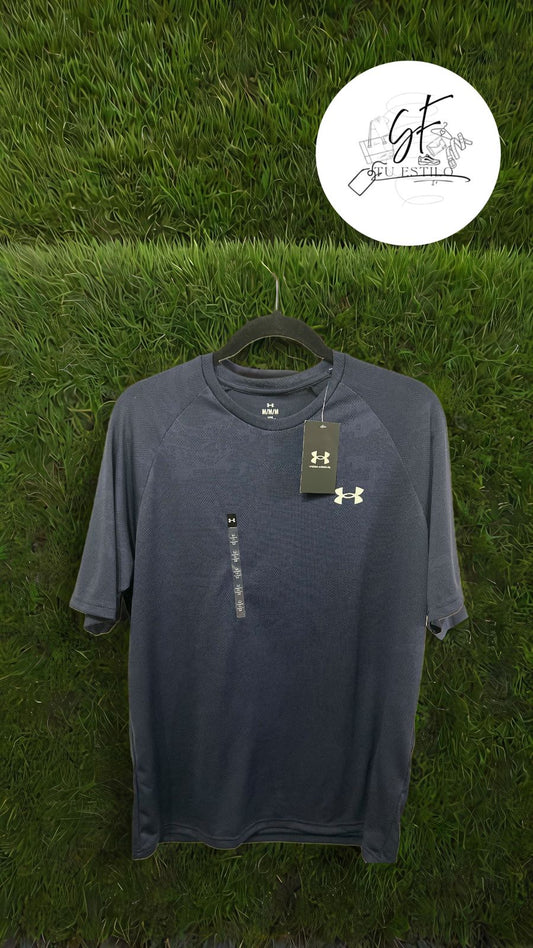 Playera de manga corta UA RUSH SmartForm para hombre azul marino