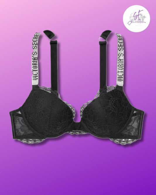 Brasier push-up - con detalle de tirantes brillantes